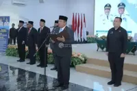 Bupati Asahan Taufik Zainal Abidin Lantik Pejabat Pimpinan Tinggi Pratama di Lingkungan Pemkab Asahan