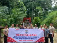 Libatkan Partisipasi Warga, Polsek Sibabangun Revitalisasi Jembatan Rambing