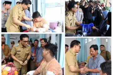 Jenguk Korban Begal, Pemko Binjai dan Polres Pastikan Rasa Aman Masyarakat