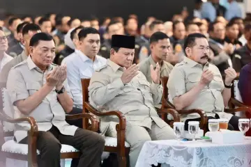 Menhan RI Dampingi Presiden Prabowo dalam Penyerahan Hasil Penyelamatan Aset Negara