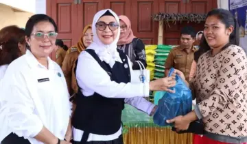 Gerakan Pangan Murah Digelar di Tapian Dolok, Ketua TP PKK Ajak Manfaatkan Pekarangan
