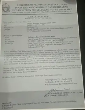Pegawai KPH Wilayah II Bagian Perencanaan Diduga Melakukan Pembalakan Liar di Kecamatan Hatonduan
