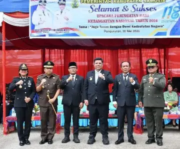 Bupati Samosir Pimpin Upacara Harkitnas 2026, Ajak Generasi Muda Bangkit di Era Digital
