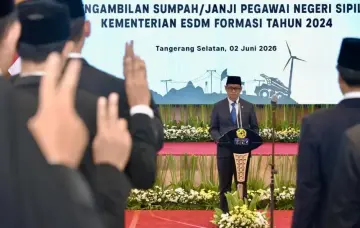 Kementerian ESDM Lantik 745 PNS Baru, Talenta Muda untuk Hadapi Tantangan Energi Global