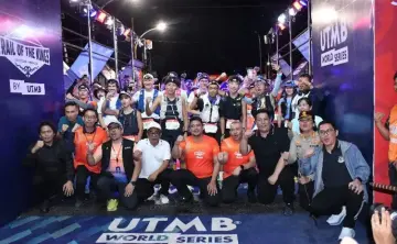 Gubernur Sumatera Utara Bersama Bupati Samosir Lepas Peserta Lomba 100K Trail of The Kings 2026