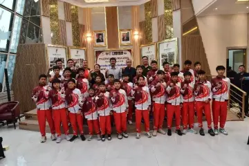 Kemenpora Lepas Tim Sepak Bola Pelajar Garuda Muda ke AFC Vietnam Hanoi International 2026