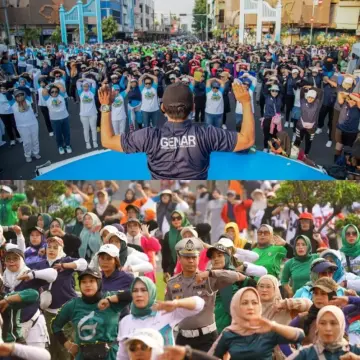 Penuh Semarak Aktivitas Fisik, Puluhan Ribu Masyarakat Antusias Ikuti CFD GEMAR Kemenpora di Solo dan Kabupaten Bandung