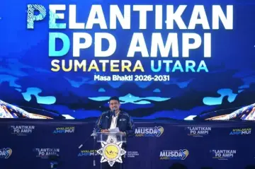 Pelantikan DPD AMPI Sumut, Bobby Nasution Ajak Organisasi Kepemudaan Bersatu Atasi Narkoba hingga Pekerja Ilegal