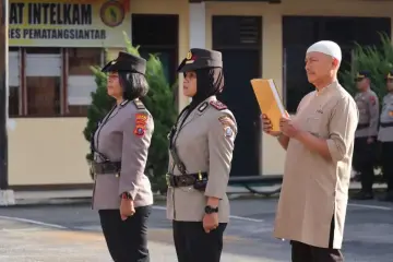 AKBP Sah Udur Pimpin Sertijab Kapolsek Siantar Utara dari AKP Jahrona ke IPTU Nana