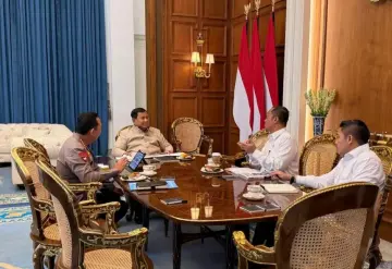 Presiden Prabowo Terima Kapolri, Seskab Teddy: Polri Tekankan Komitmen Jaga Stabilitas Nasional
