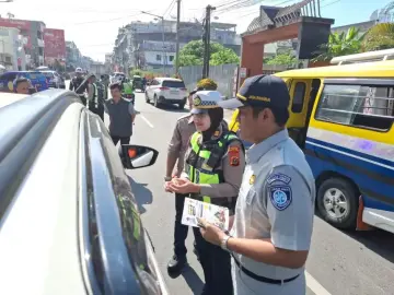 Sat Lantas Polres Siantar Gelar Razia Pajak Kendaraan, 19 Unit Terjaring