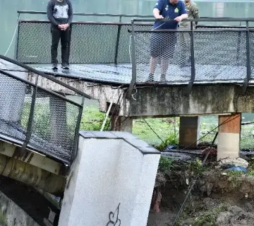 Akibat Luapan Sungai Sioto, Jembatan WFC Rusak, Bupati Samosir Gerak Cepat Koordinasi dengan Kementerian PU