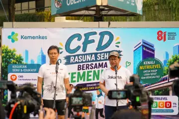 Tingkatkan Usia Harapan Hidup, Kemenkes dan Pemprov DKI Kampayekan Hidup Sehat di CFD