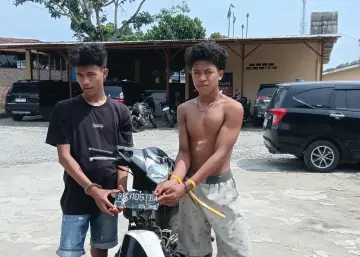 Dua Beraudara Diamankan Polisi Karena Kasus Pencurian Sepeda Motor di Serbelawan