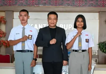 Dua Pelajar asal Humbahas Terpilih sebagai Paskibraka Tingkat Provinsi Sumut