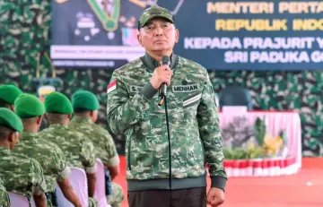 Menhan Kunker ke Yonif TP 902/Sri Paduka Gocah, Beri Pesan kepada Prajurit TNI
