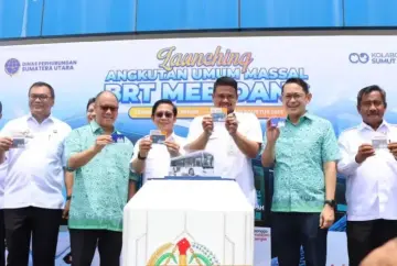 Peresmian BRT Mebidang, Wali Kota Binjai Dukung Transportasi Publik Terintegrasi