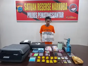 Sat Narkoba Polres Siantar Ungkap Rumah yang Dijadikan Tempat Pembuatan Pil Extacy dan Penyimpanan Narkotika Jenis Etomidate