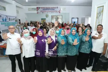 Ketua TP Posyandu Asahan dan Wakil Ketua Hadiri Tracing TBC Terintegrasi CKG di Simpang Empat