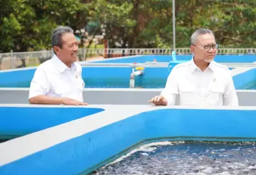 Menteri Trenggono dan Menko Pangan Tinjau Mockup Tematik Mini RAS di Depok