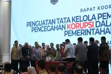 Bupati Asahan Tandatangani Komitmen Bersama Saat Ikuti Rakor Penguatan Tata Kelola Pemerintahan Daerah dan Pencegahan Korupsi