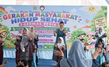 Kahiyang Ayu Ajak Siswa TK/SD Pertiwi Biasakan Hidup Sehat Sejak Dini