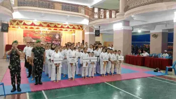 HUT TNI ke-81, TP/36 HM Gelar Kejuaraan Karate Full Contact Antar Pelajar
