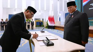 Presiden Prabowo Saksikan Pengucapan Sumpah Ketua dan Anggota Ombudsman RI