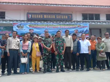 Gerak 08 Sumut dan Brigif TP 36/HM Dampingi Petani Siantar-Simalungun Wujudkan Ketahanan Pangan
