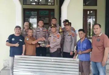 Kapolres Simalungun Bantu Pembangunan Masjid Al-Ikhlas di Pematang Asilum