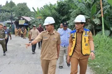 Wawako Binjai Tinjau Langsung Perbaikan Jalan Diponegoro