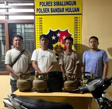 Polsek Bandar Huluan Amankan Pelaku Pencurian Tabung Gas dan Loudspeaker di Rumah Makan