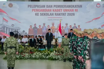 Ribuan Kadet Unhan Diberangkatkan ke Sekolah Rakyat