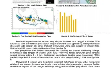 BMKG Deteksi Sebaran Asap di Sumatera Utara, Pemkab Samosir Imbau Masyarakat Pakai Masker dan Tingkatkan Kewaspadaan