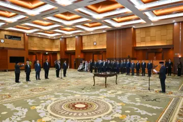 Lantik Lima Pimpinan Tinggi Madya, Menkeu Tekankan Pentingnya Kolaborasi dan Sinergi Lintas Unit