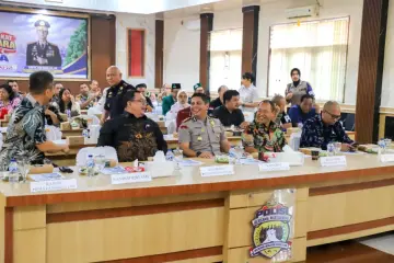 Pemko, Polres, dan Forkopimda Siantar Ikuti Deklarasi Serentak Tolak Narkoba Bersama Kapolri