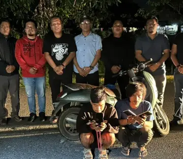 Polisi Ringkus 2Pelaku Curi HP di Tol Simpang Panei