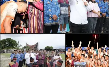Bupati Samosir Apresiasi Saroha CUP VII, Wabup Serahkan Piala Bergilir kepada Portus FC
